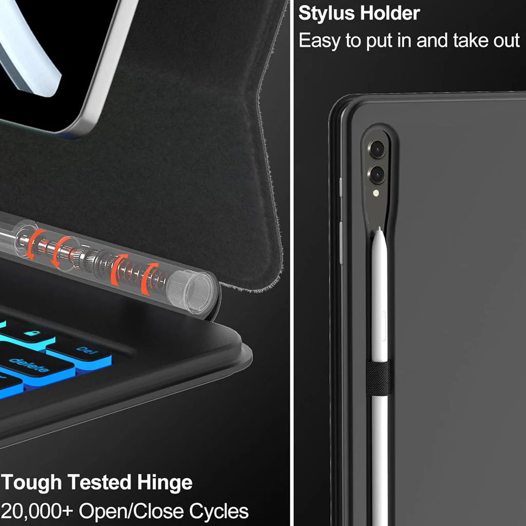M11P-S9+ Keyboard Case for Samsung Galaxy Tab S10+ Plus/ S9 FE+/ S9 Plus 12.4 - Image 8