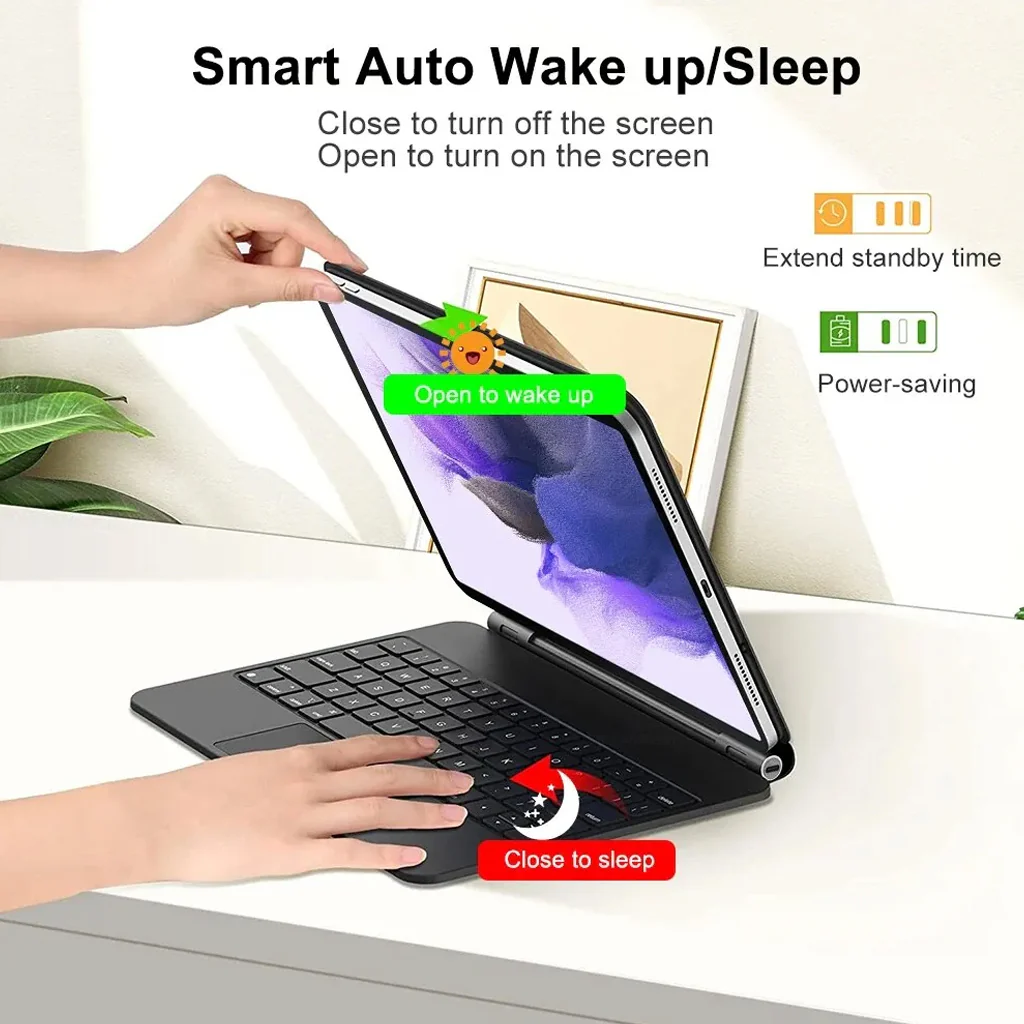 M11P-S9 Keyboard Case for Samsung Galaxy Tab S9 FE / S9 / S8 / S7 11-inch - Image 6