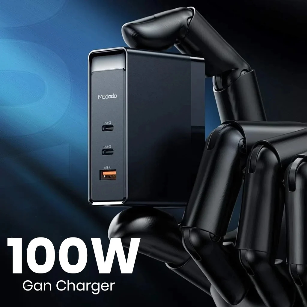 MCDODO- 100W Gan Charger with EU, UK plugs (CH-8101 Pro) - Image 12