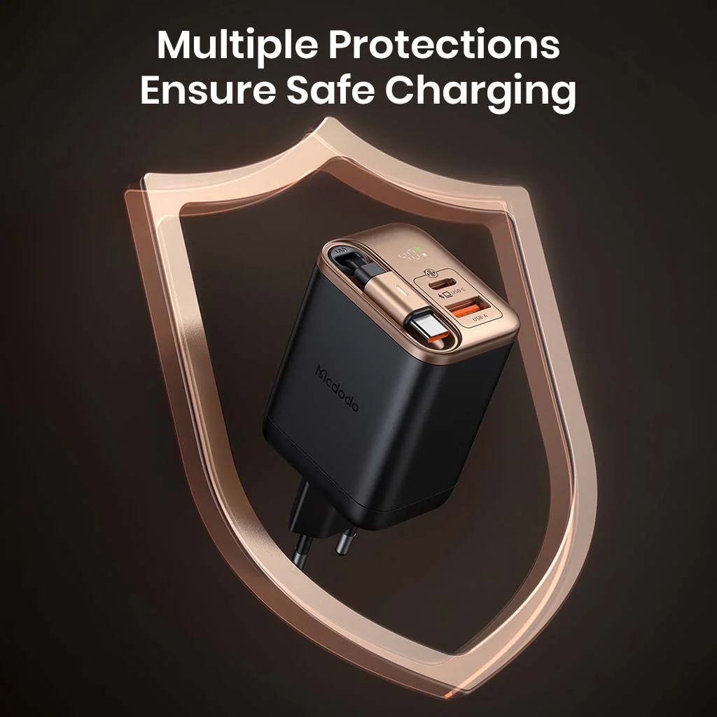 Mcdodo- 40W PD GaN Charger with Type-C Retractable Cable - Image 10