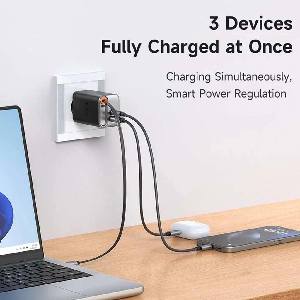 Mcdodo- 67W PD GaN Charger with Type-C Retractable Cable - Image 8