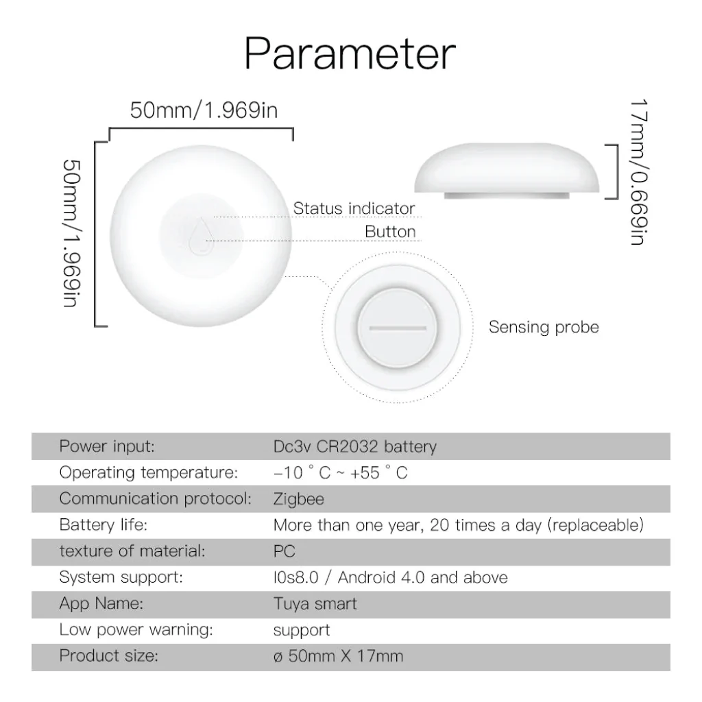 MOES - ZigBee Water Leakage Detector - Image 6