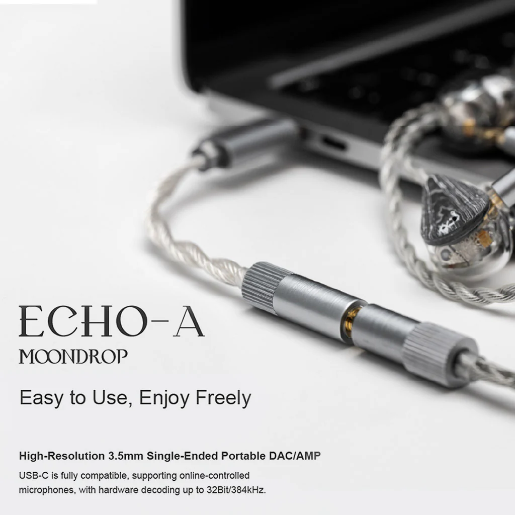 MOONDROP- ECHO-A SOC chip USB-C to 3.5mm Portable DAC & AMP - Image 2