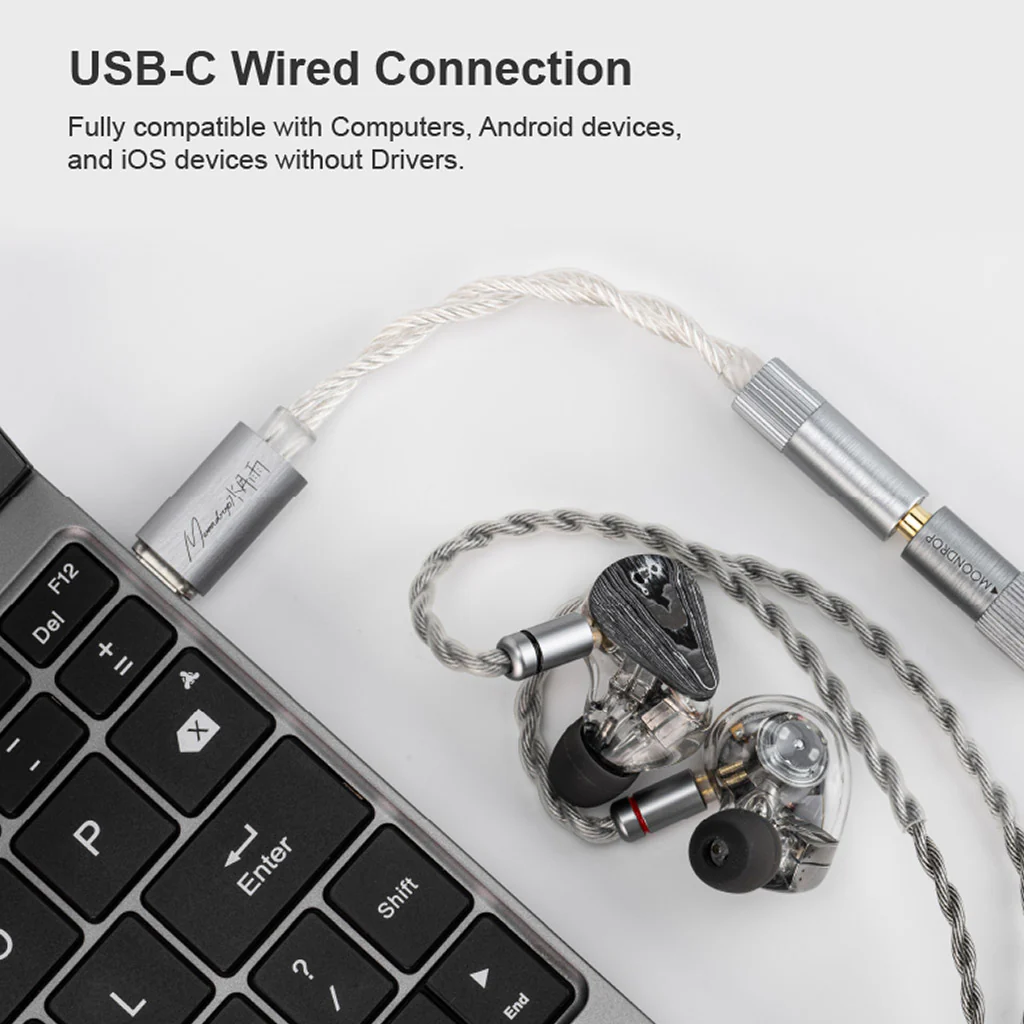 MOONDROP- ECHO-A SOC chip USB-C to 3.5mm Portable DAC & AMP - Image 4