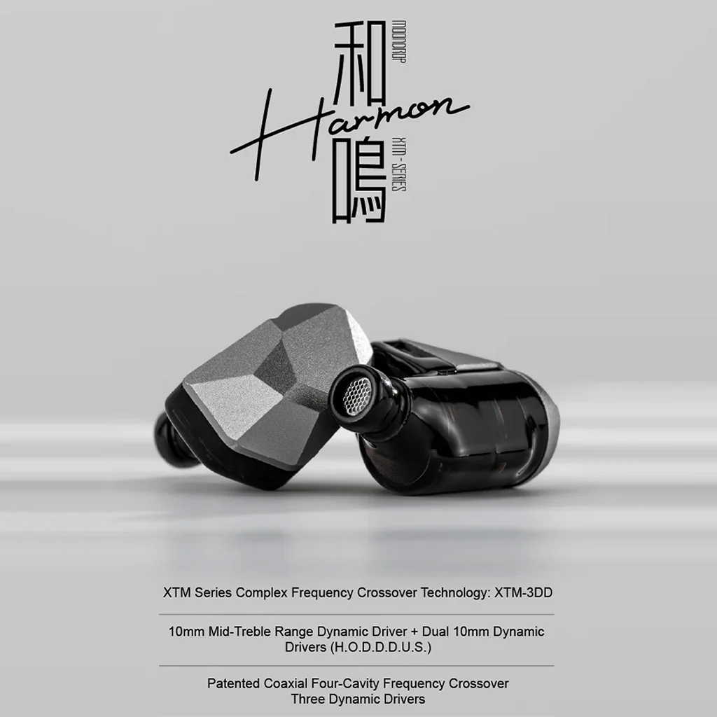 MOONDROP- Harmon 3 Dynamic Drivers Tribrid IEM - Image 2