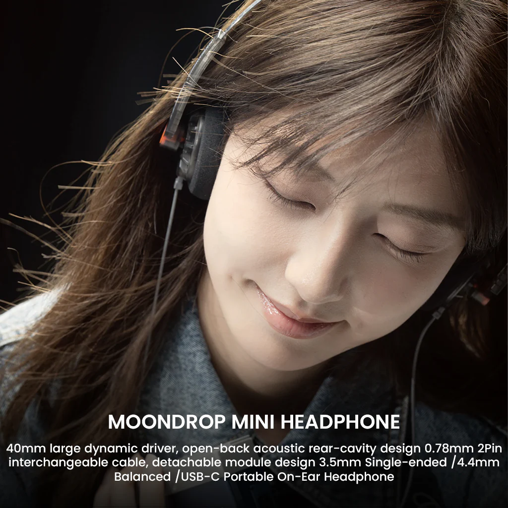 MOONDROP - Old Fashioned 40mm DD On-ear Headphone - Image 3