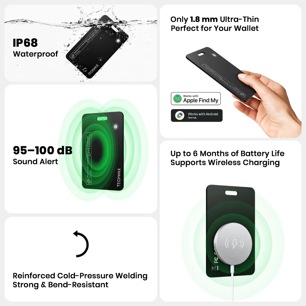 Nutale – Card Tracker Smart Air Tag for Apple & Android Rechargeable Bluetooth Finder - Image 5