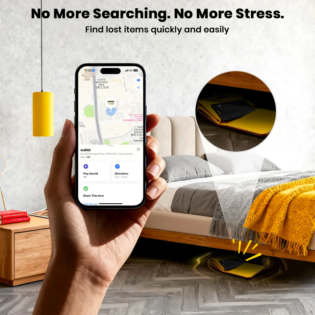 Nutale – Card Tracker Smart Air Tag for Apple & Android Rechargeable Bluetooth Finder - Image 9