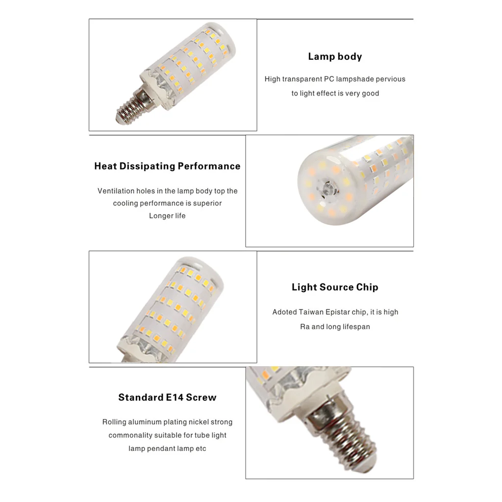 OKAY 8W Candelabra Corn LED Light Bulb - Image 3