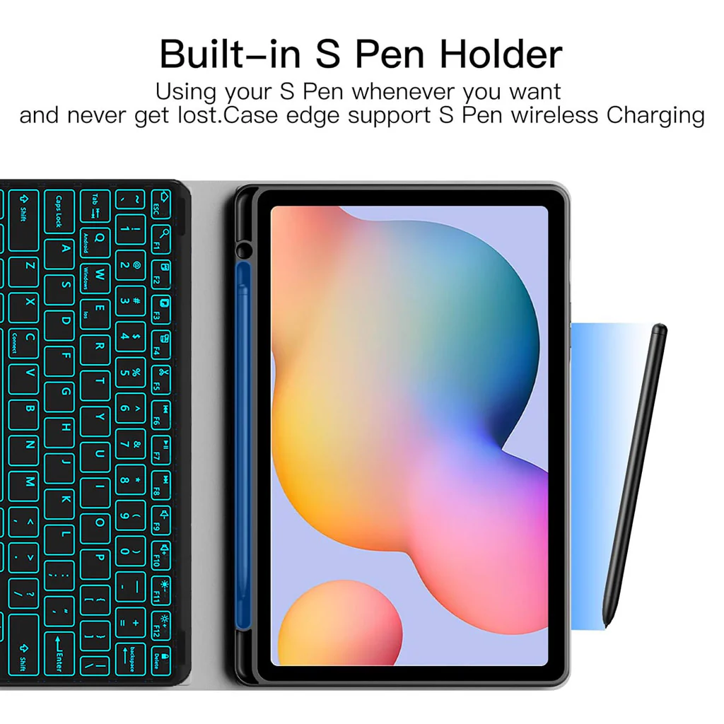 P610T Keyboard Case for Samsung Galaxy Tab S6 Lite 10.4 - Image 10
