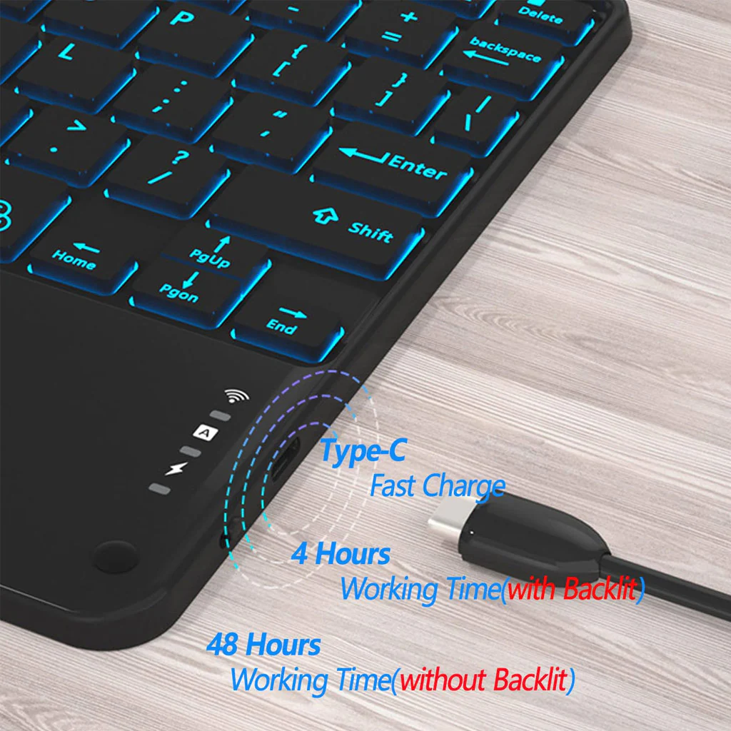 P610T Keyboard Case for Samsung Galaxy Tab S6 Lite 10.4 - Image 13