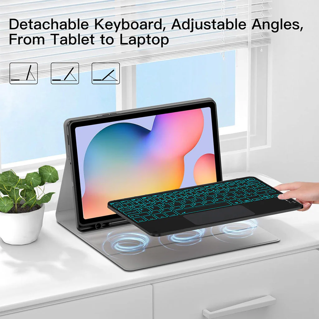 P610T Keyboard Case for Samsung Galaxy Tab S6 Lite 10.4 - Image 6