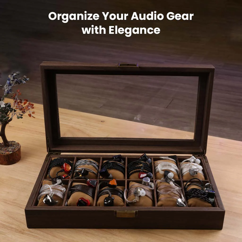 AUDIOCULAR AC36 Premium Organizer Box for Watches, IEMs, and Cables - Image 2