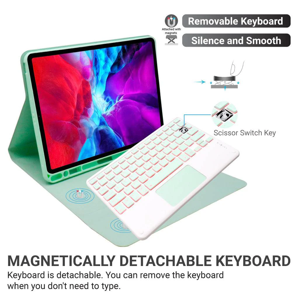 TECPHILE - PS11T Wireless Keyboard Case For iPad - Image 20