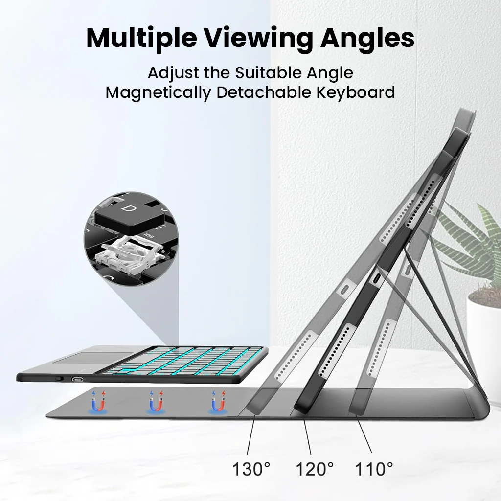 PST-M7112 Keyboard Case for Xiaomi Pad 7 / 7 Pro 11.2” - Image 4