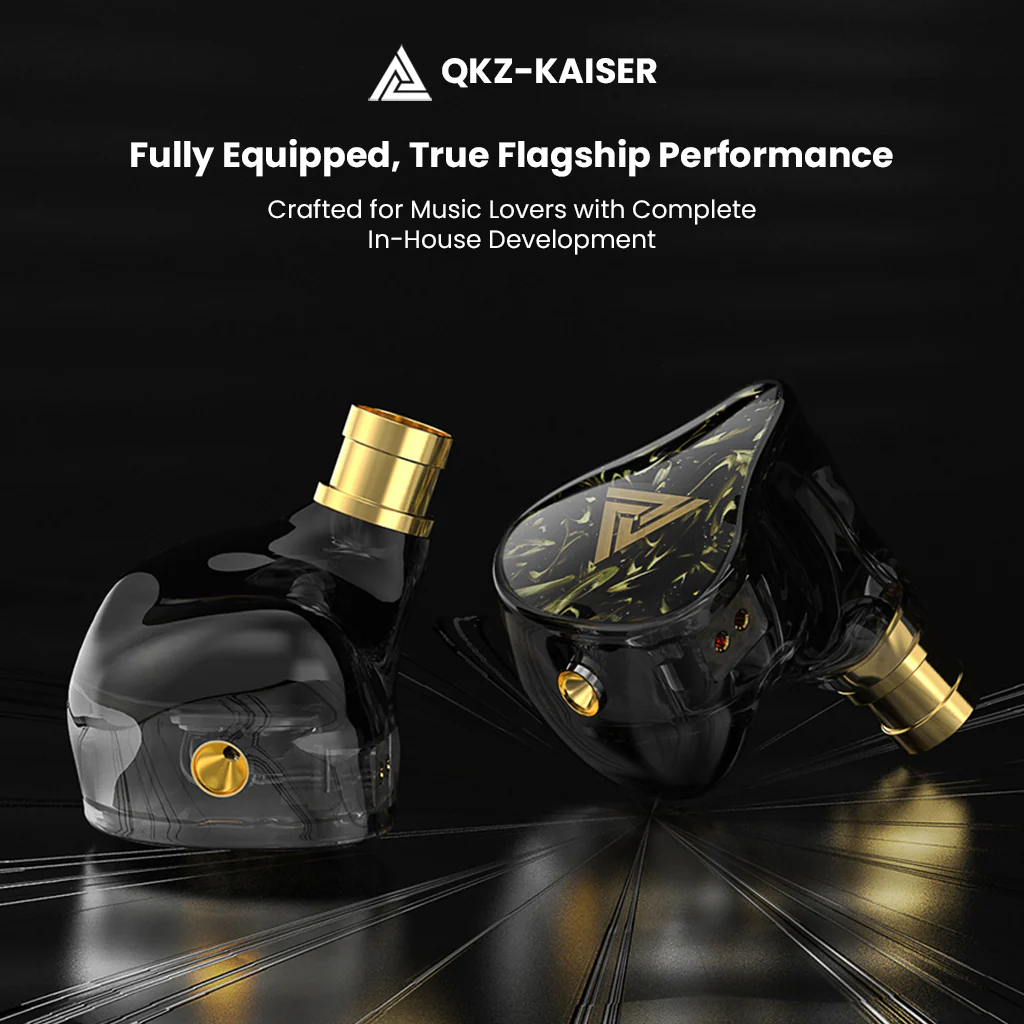 QKZ - Kaiser 10mm Dual Dynamic Driver HiFi In-Ear Monitor Earphones - Image 14