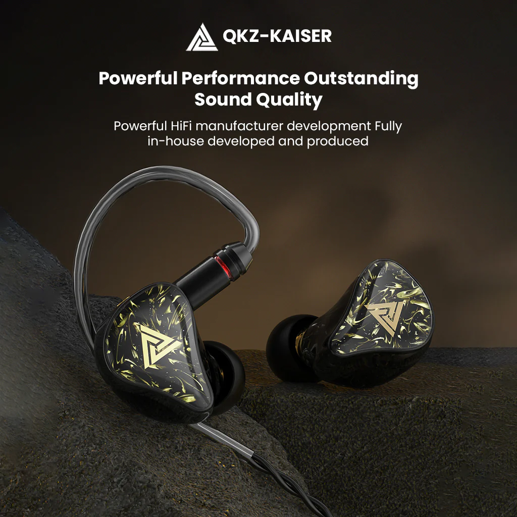 QKZ - Kaiser 10mm Dual Dynamic Driver HiFi In-Ear Monitor Earphones - Image 16