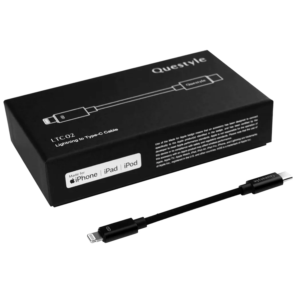 Questyle - LTC02 Type-C to Lighting Audio OTG Cable for iphone - Image 3