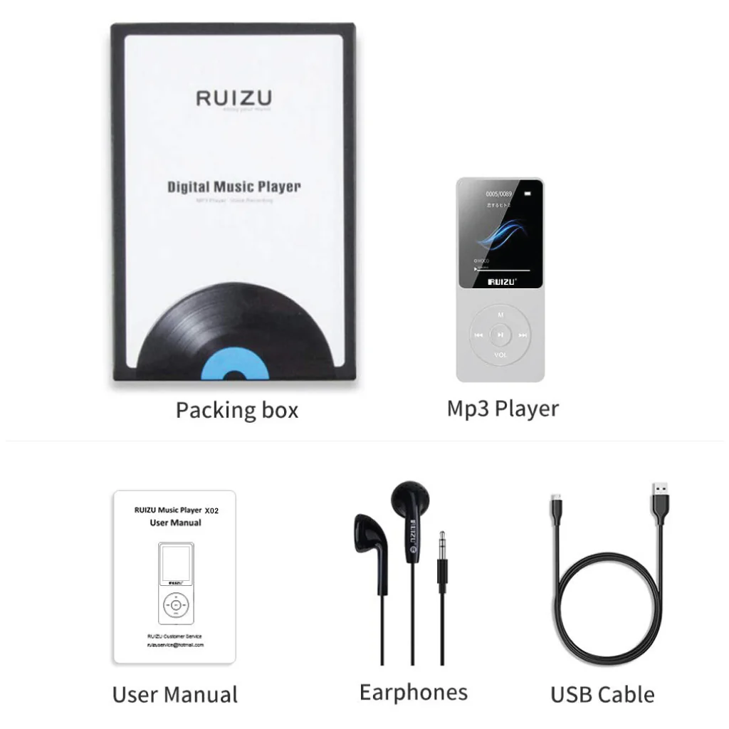 RUIZU - X02 Mp3 Player - Image 42