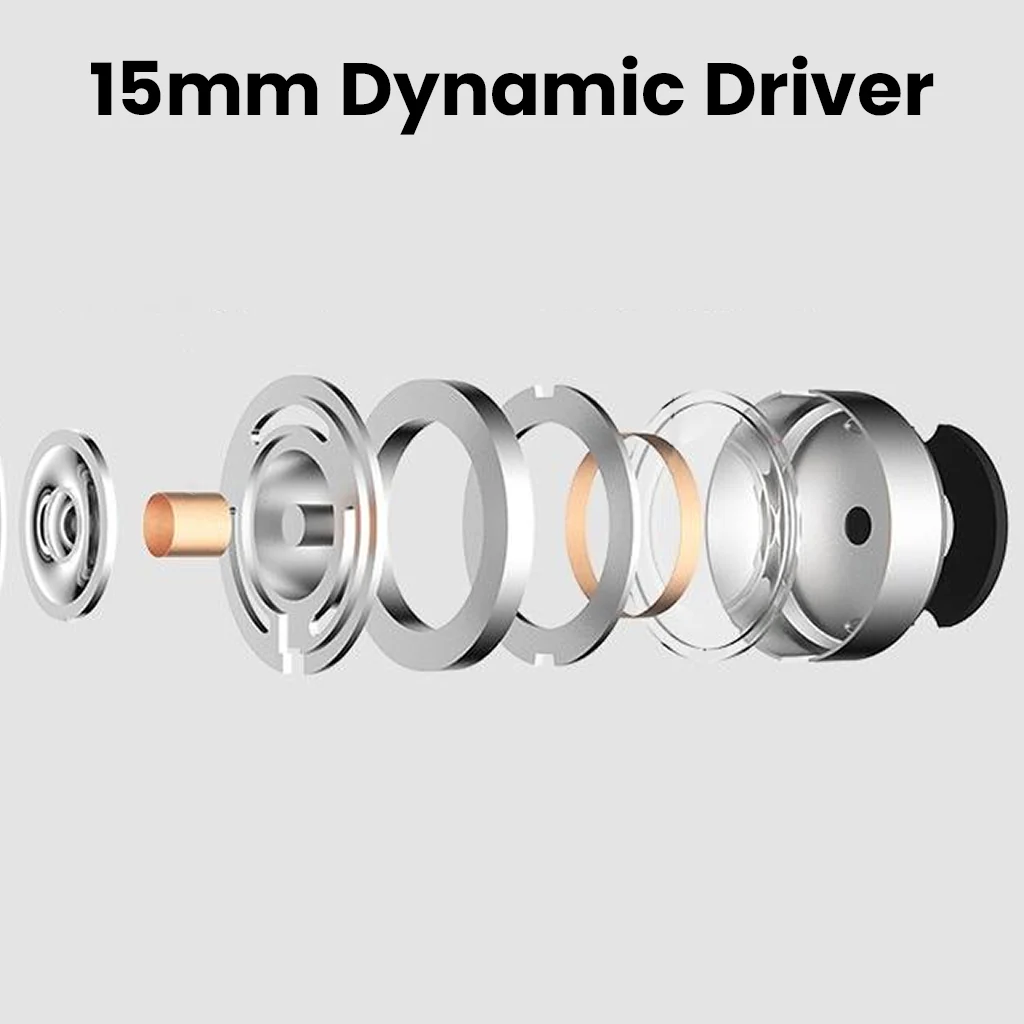 RY04 15mm Dynamic Driver Wired Earphone - Image 6