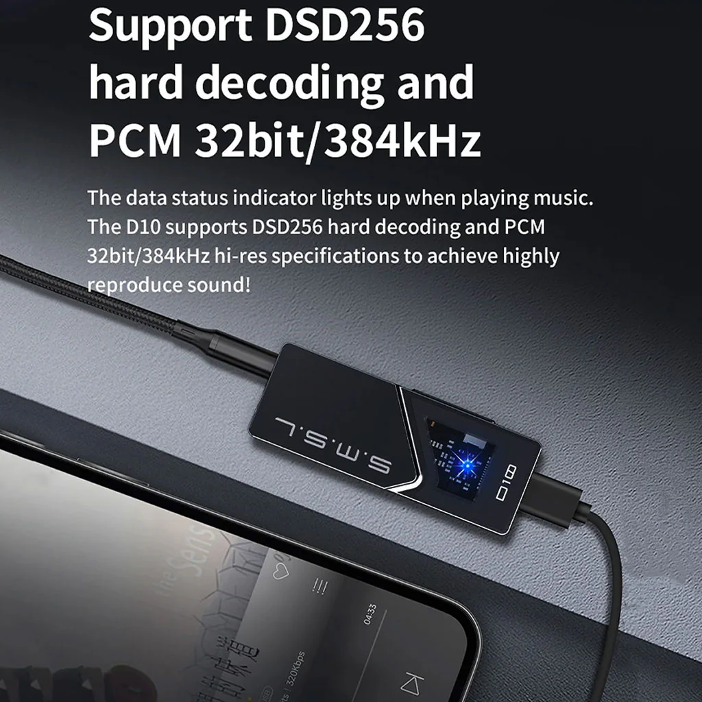 S.M.S.L D10 Hi-Res Portable DAC & Amp - Image 5