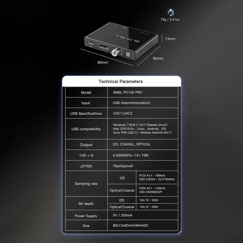 S.M.S.L - PO100 Pro USB Digital Interface DDC - Image 13
