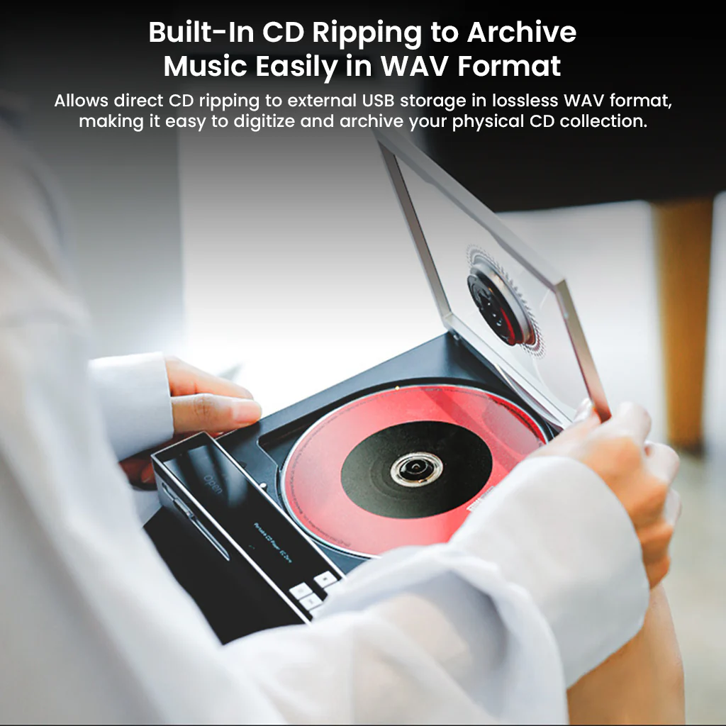 SHANLING – EC Zero AKM Portable HiFi CD Player & Ripper - Image 7