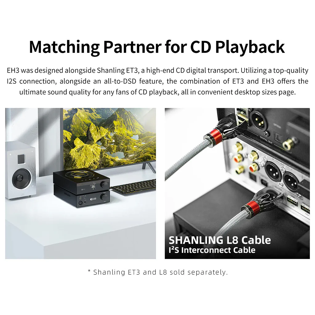 SHANLING - EH3 Desktop DAC & Amp Streamer - Image 4