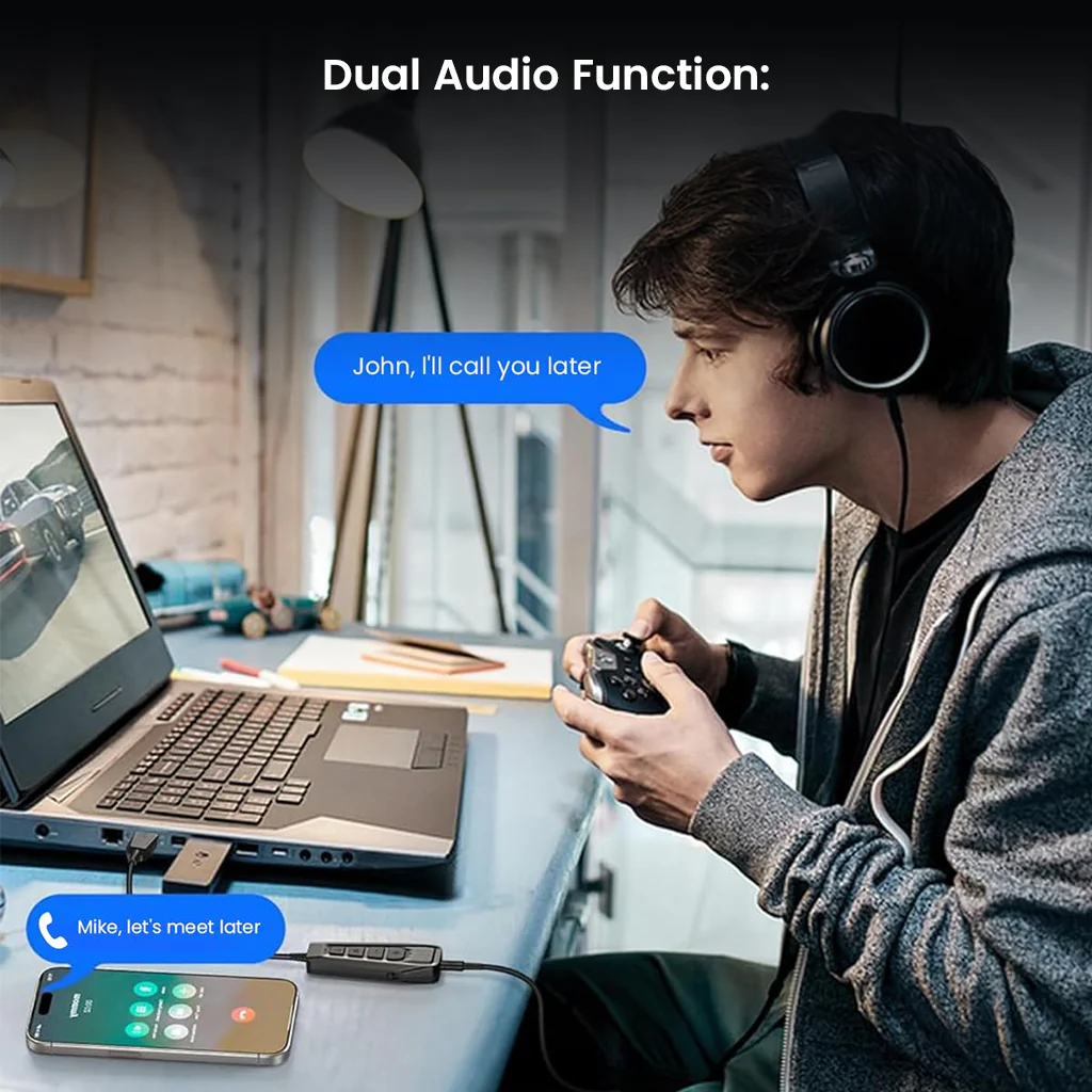 SIMGOT - GEW1 USB Gaming Sound Card - Image 4