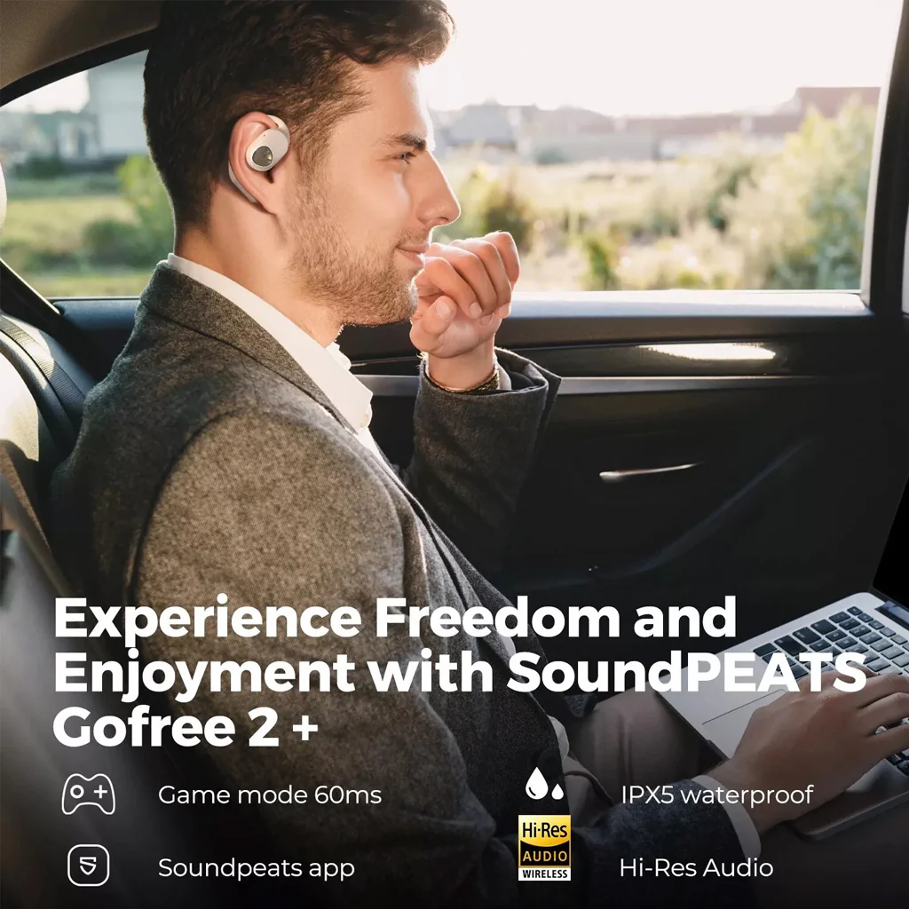 SoundPEATS - Gofree 2+ Wireless Open Ear Earbuds True Wireless - Image 9
