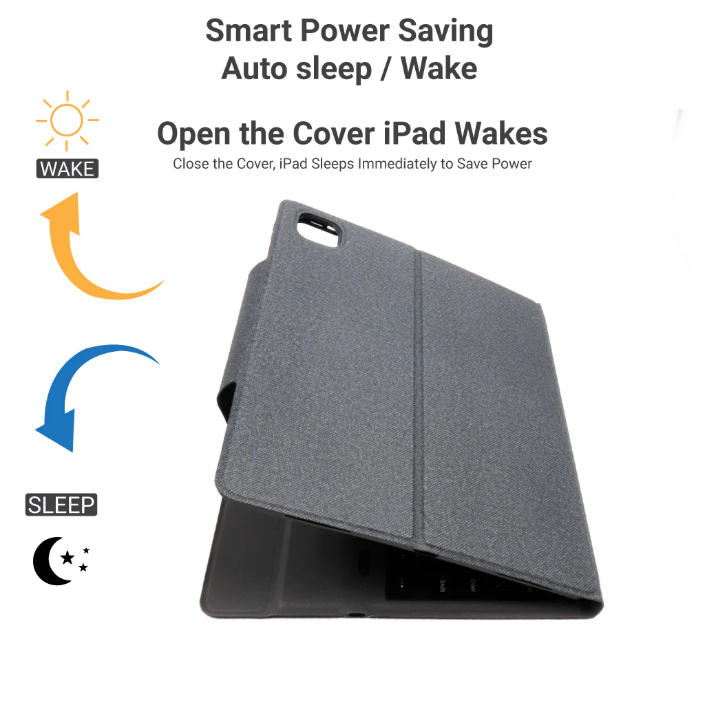 TECPHILE - T2098 Wireless Keyboard Case For iPad Pro 12.9 - Image 4