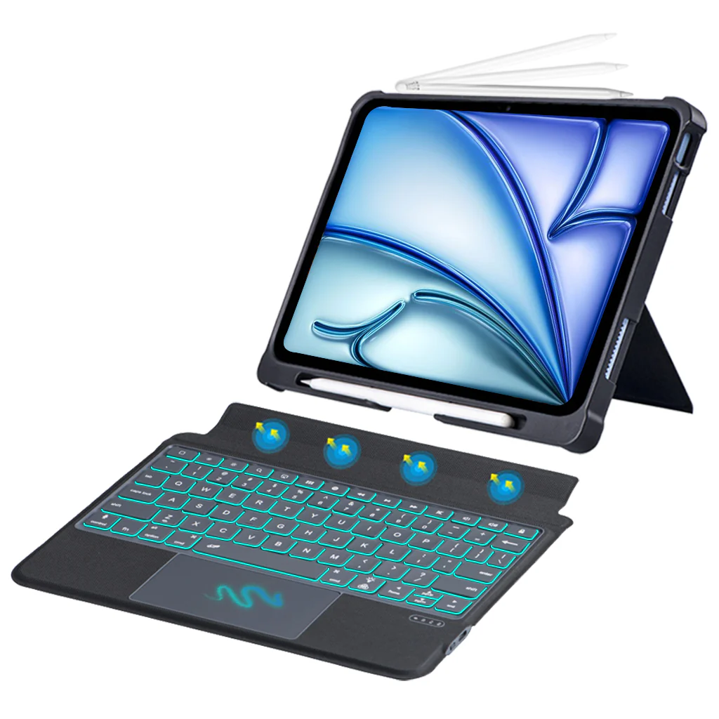 T5509D Keyboard Case for iPad Air 13 M3 2025/ iPad Pro 12.9 Inch