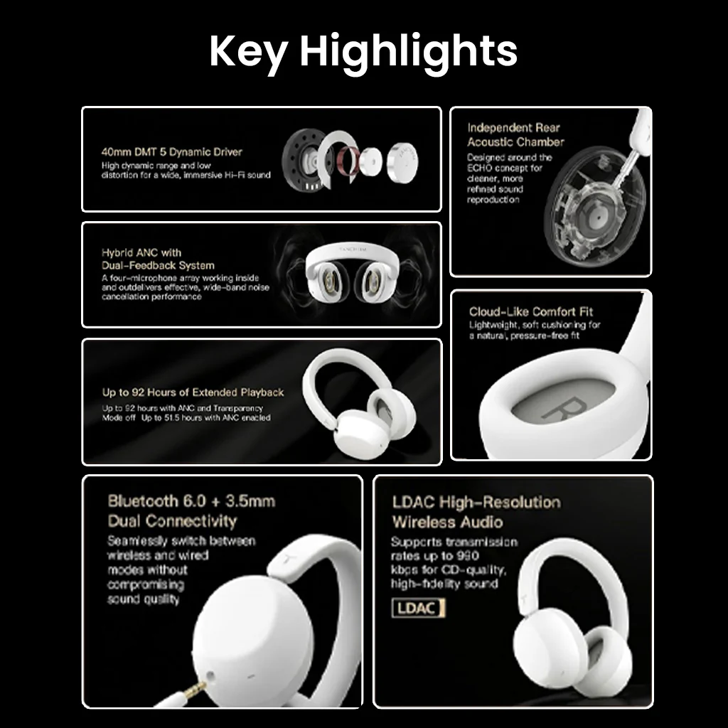 TANCHJIM - RITA Premium ANC Over-Ear Headphones - Image 3