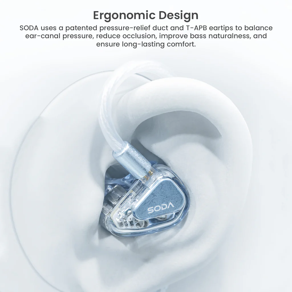 TANCHJIM - SODA 1DD + 4BA + 2 Passive Drivers Hybrid IEM - Image 6