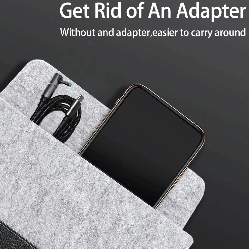 TECPHILE - 100W Magnetic Charging Cable with Adapter for Dell Laptop - Image 4