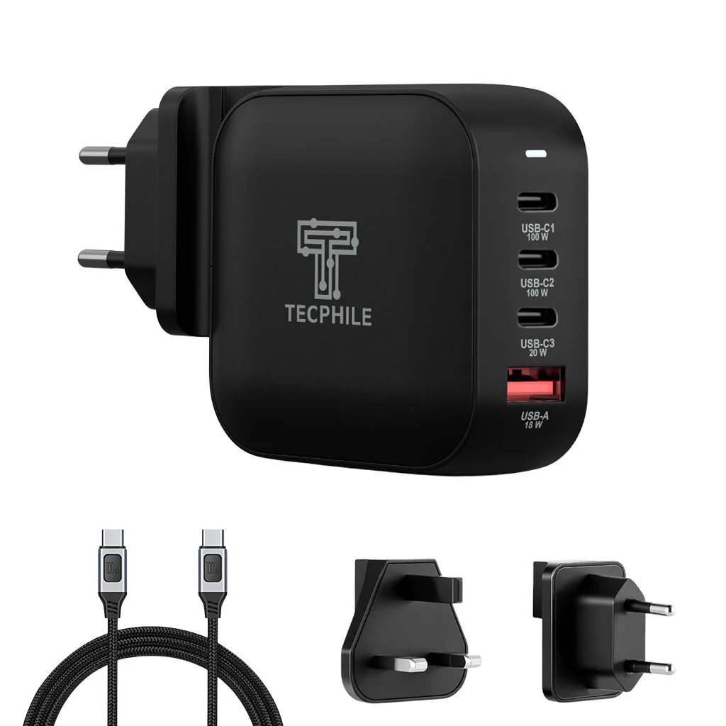 TECPHILE 100W GaN Charger with Fast Charging Cable - Image 16
