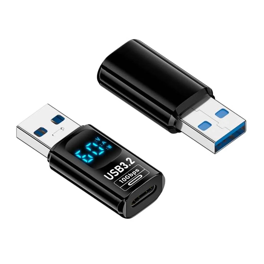 TECPHILE- 100W Type C Male to USB Female OTG Adapter with Digital Display - Image 12