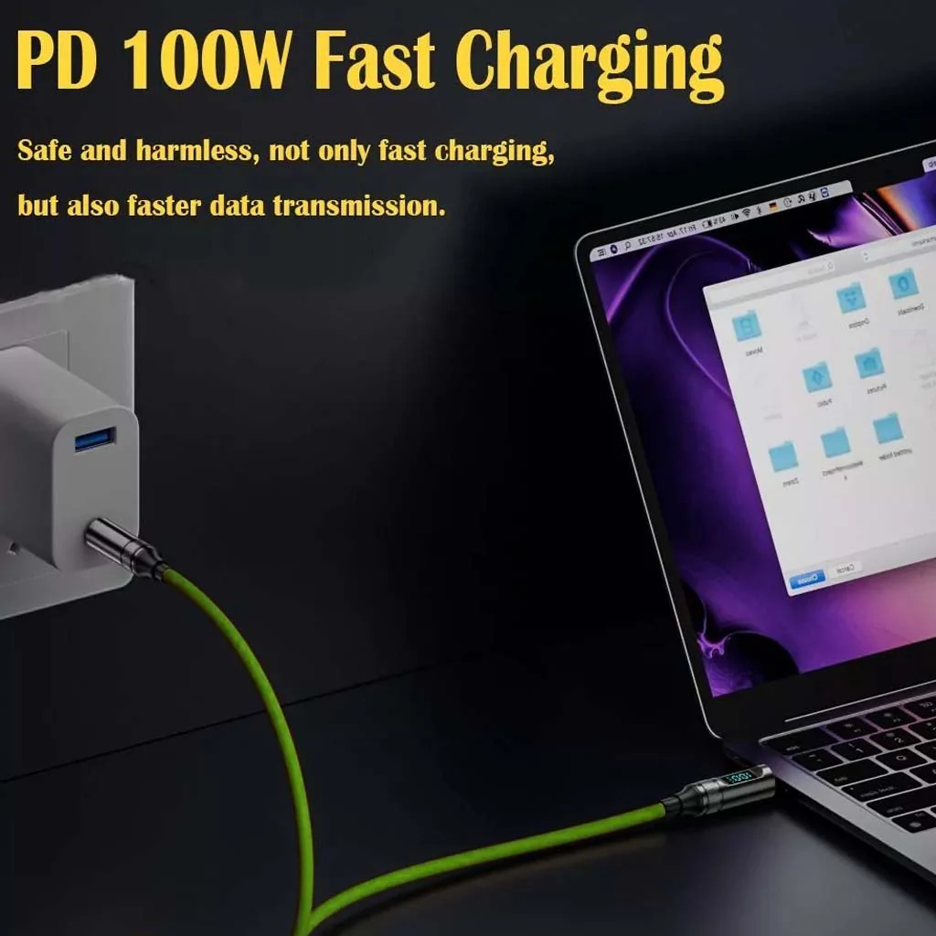 TECPHILE- 100W Type-C to Type-C Fast Charging Cable (1M) - Image 5