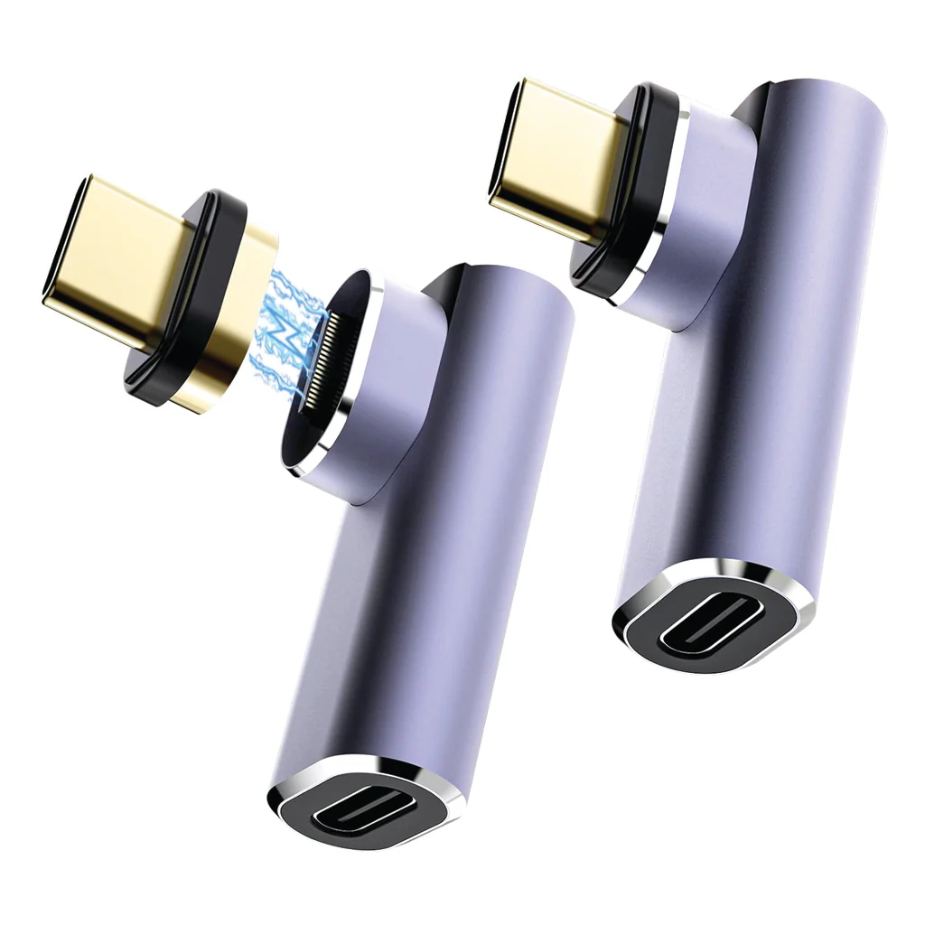 TECPHILE - 140W 40Gbps Type C Female to Type C Male Magnetic Adapter - Image 14