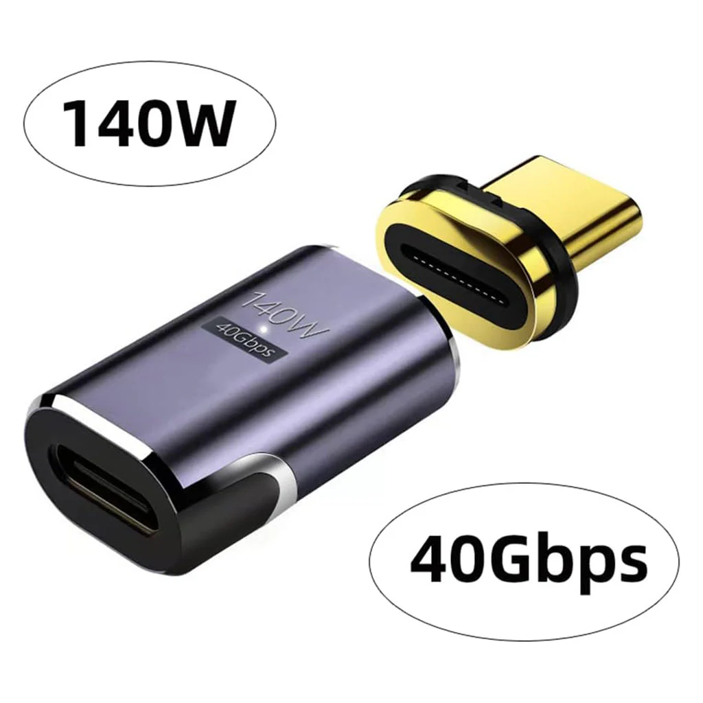TECPHILE - 140W 40Gbps Type C Female to Type C Male Magnetic Adapter - Image 23