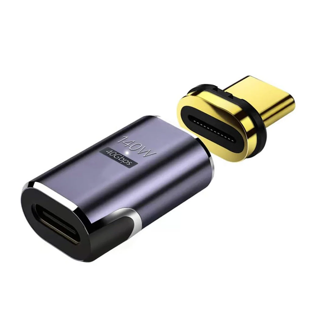 TECPHILE - 140W 40Gbps Type C Female to Type C Male Magnetic Adapter - Image 34