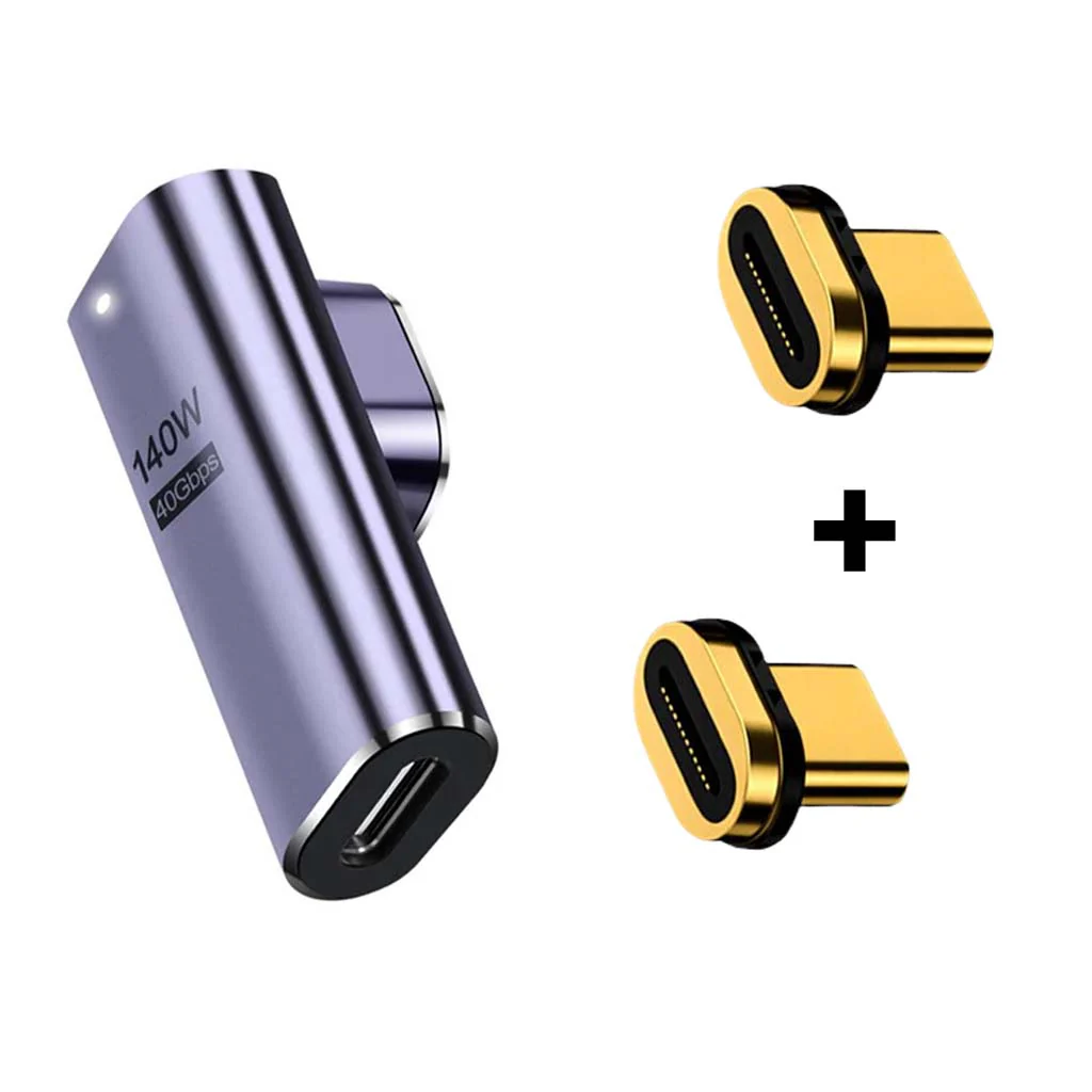 TECPHILE - 140W 40Gbps Type C Female to Type C Male Magnetic Adapter - Image 35
