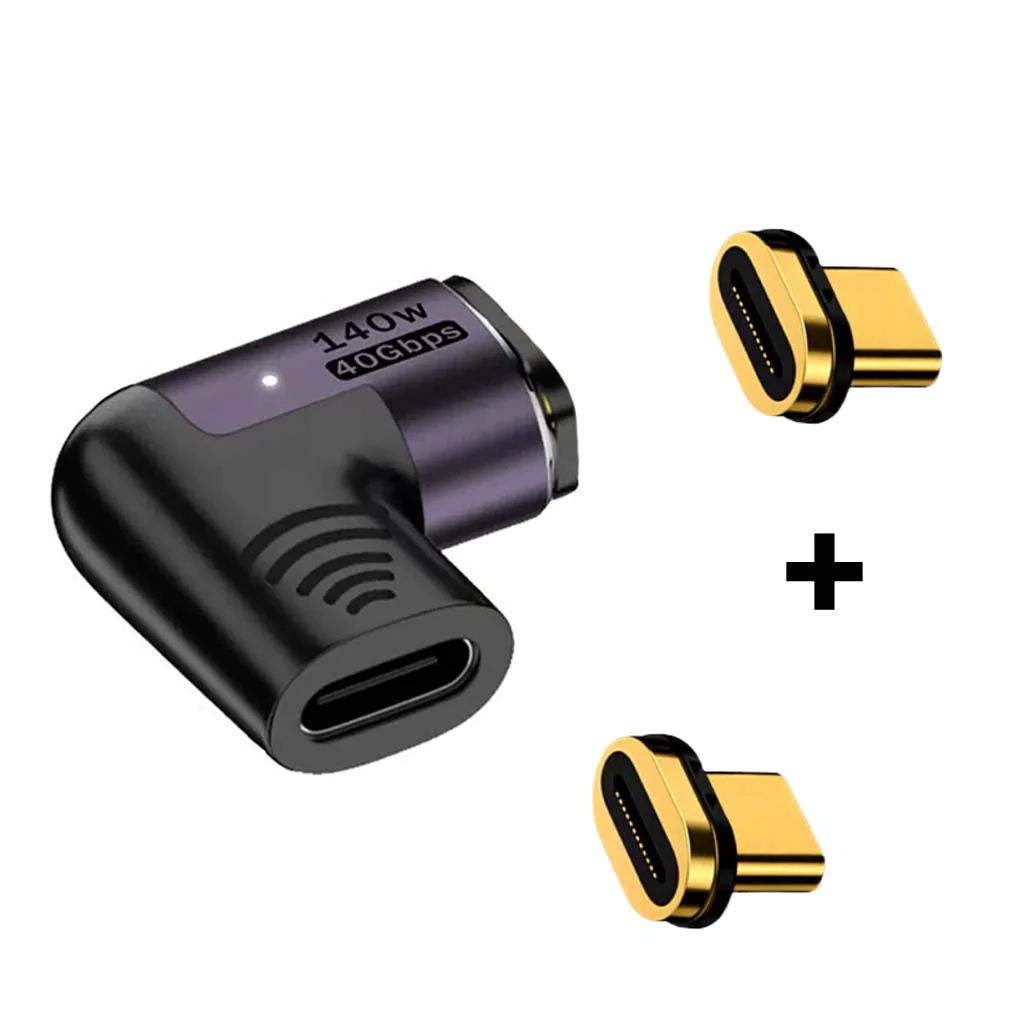 TECPHILE - 140W 40Gbps Type C Female to Type C Male Magnetic Adapter - Image 39