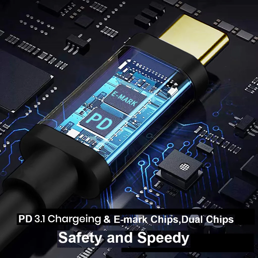 TECPHILE 140W Type-C to Type-C PD Fast Charging Cable - Image 3