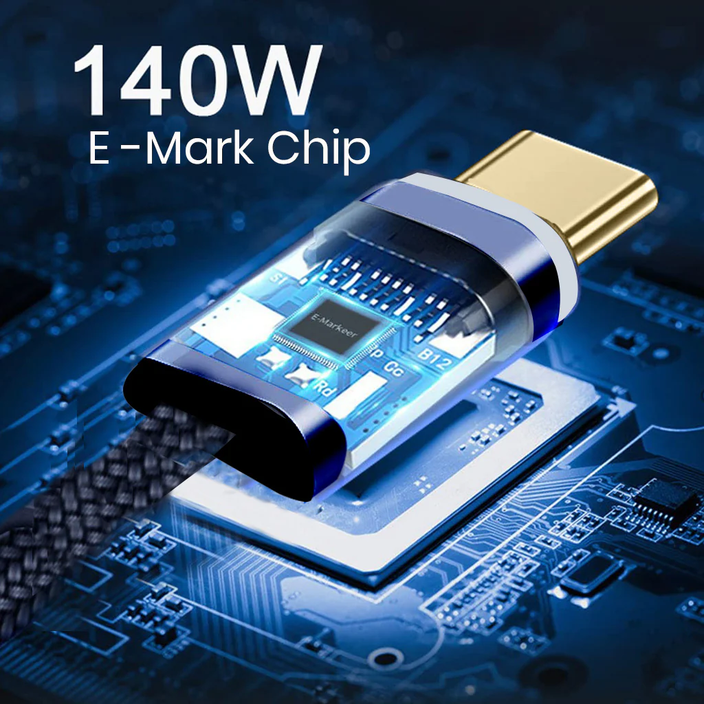 TECPHILE 140W Type-C to Type-C PD Fast Charging Cable - Image 4