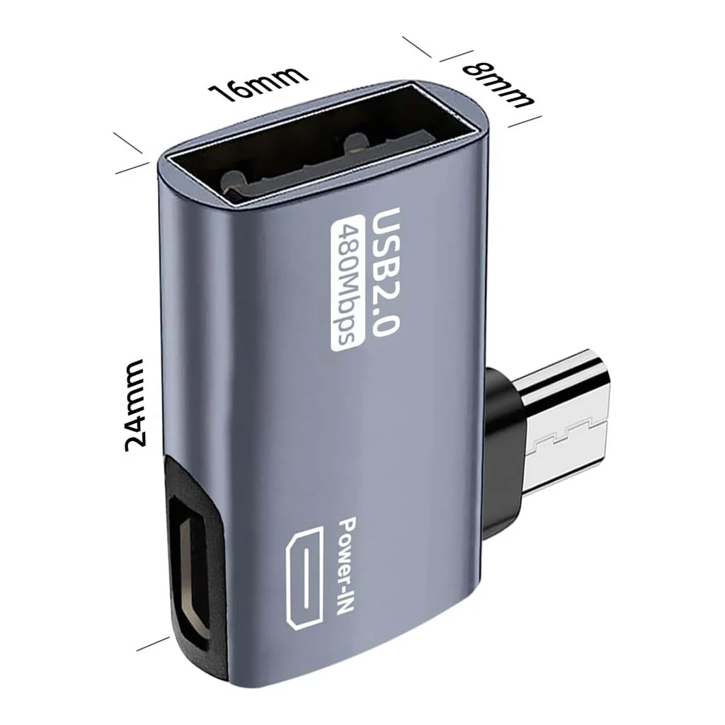 TECPHILE- 2 in 1 USB A 2.0 to Micro USB Male OTG Adapter Connector - Image 8