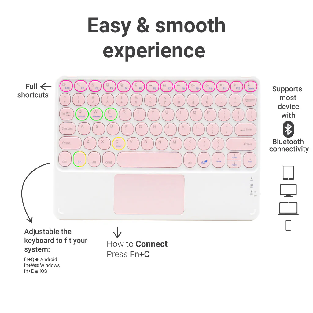 TECPHILE  - 250C Wireless Keyboard (Demo Unit) - Image 8