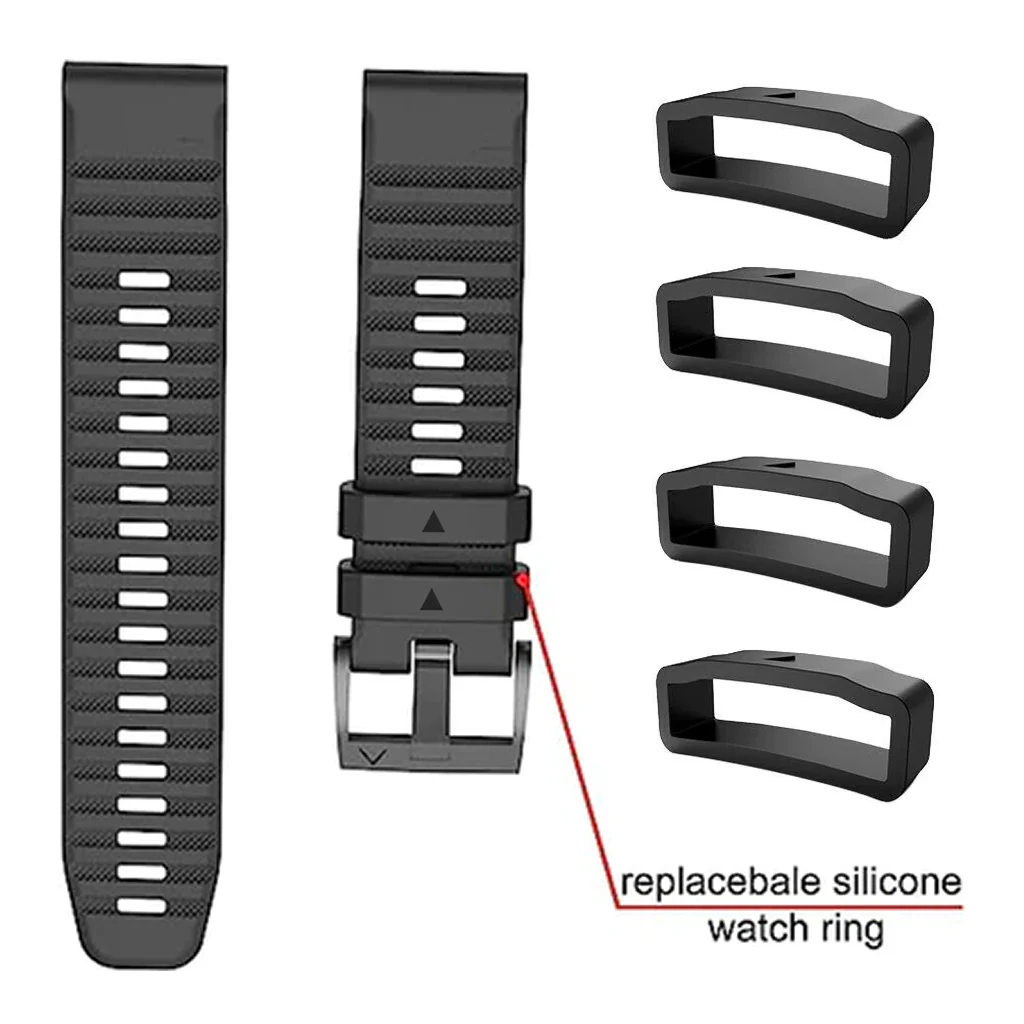 TECPHILE - 26mm Strap Loop Fastener Rings for Garmin - Image 4