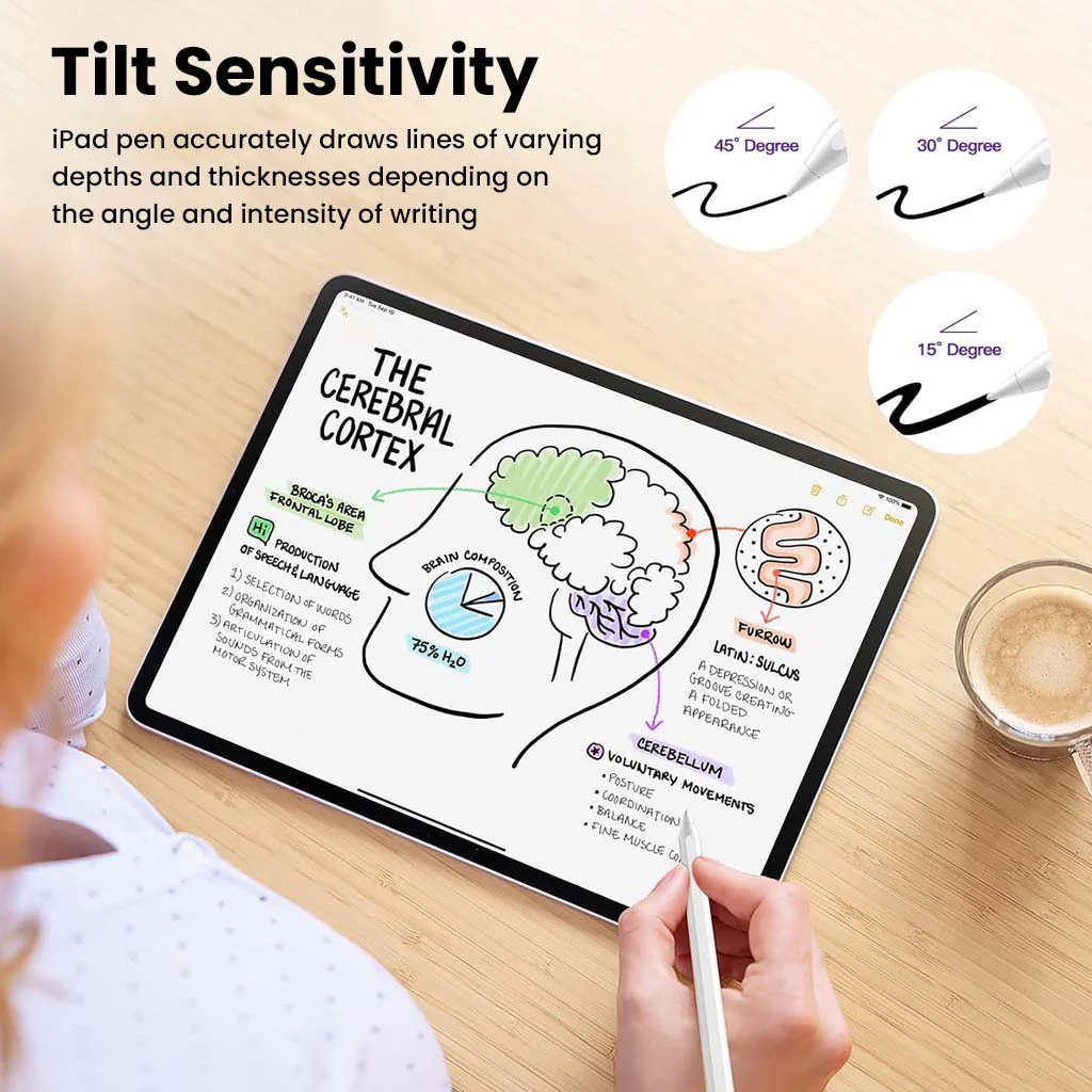 TECPHILE 394S iPad Pencil with Wireless Charging - Image 5