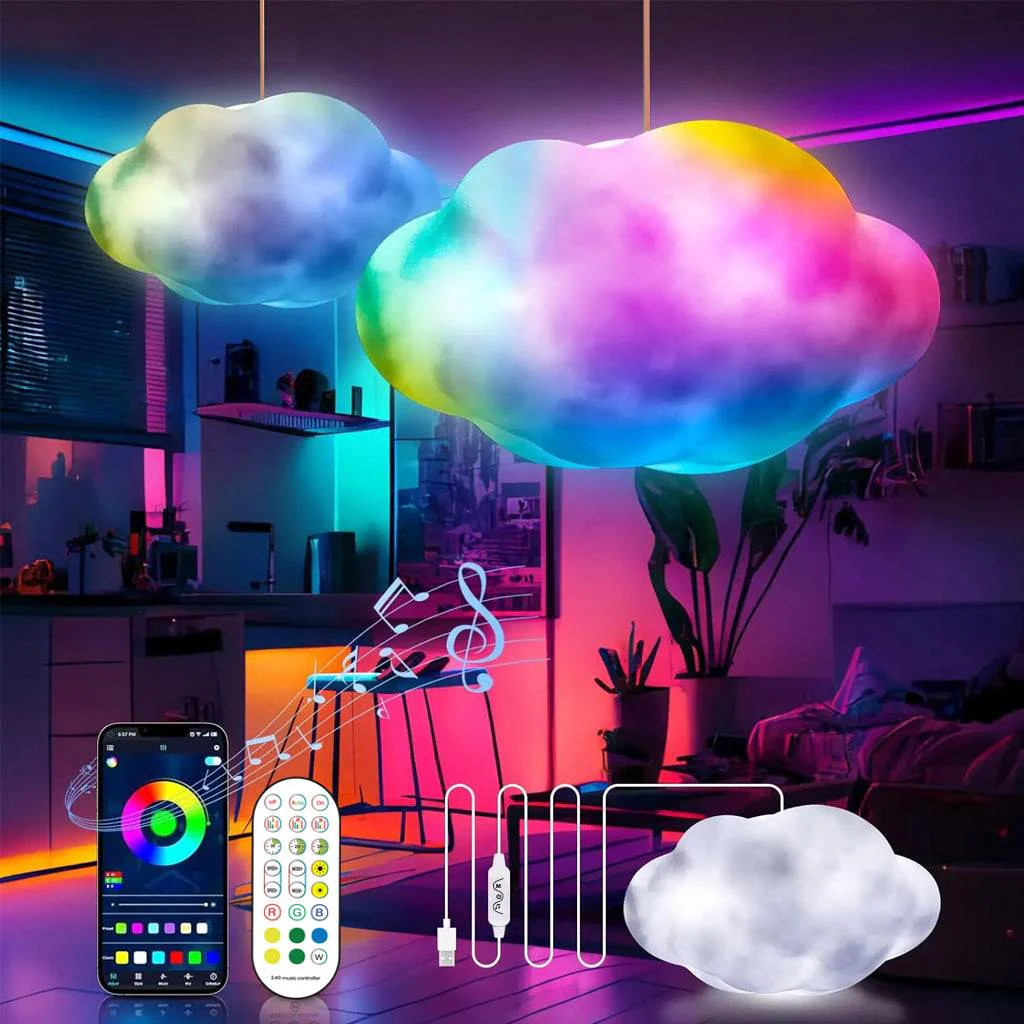 TECPHILE -  3D Customizable DIY Cloud Light with App & Remote Control